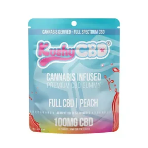 Peach Full CBD Gummy